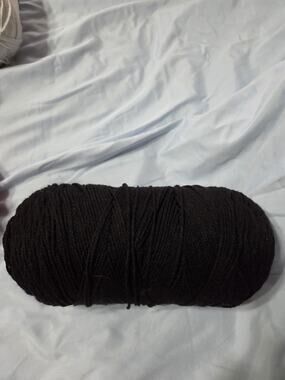 1 Skein Caron One Pound Yarn Black #503 No Dye Lot, knit, crochet